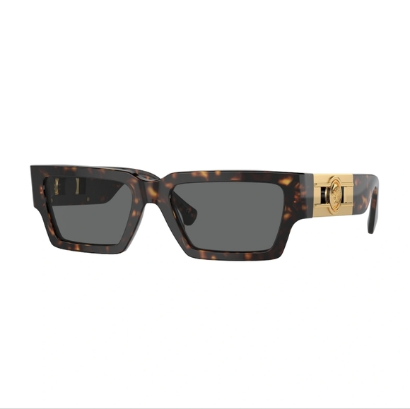 NEW VERSACE SQUARE HAVANA VE4459 108/87 SUNGLASSES MOD 4459 EYEWEAR - Picture 1 of 5